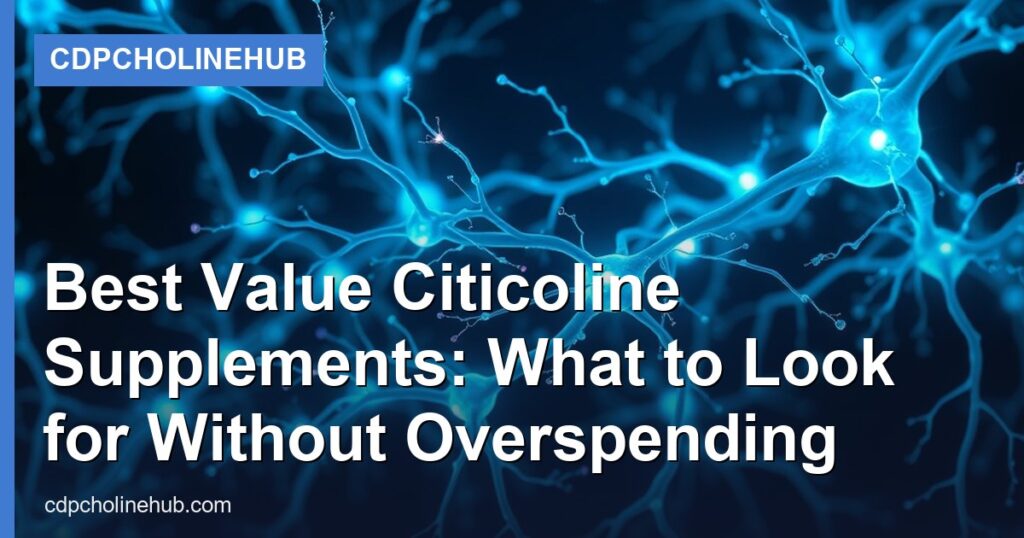 Best Value Citicoline Supplements: What to Look for Without Overspending - CDPCholineHub