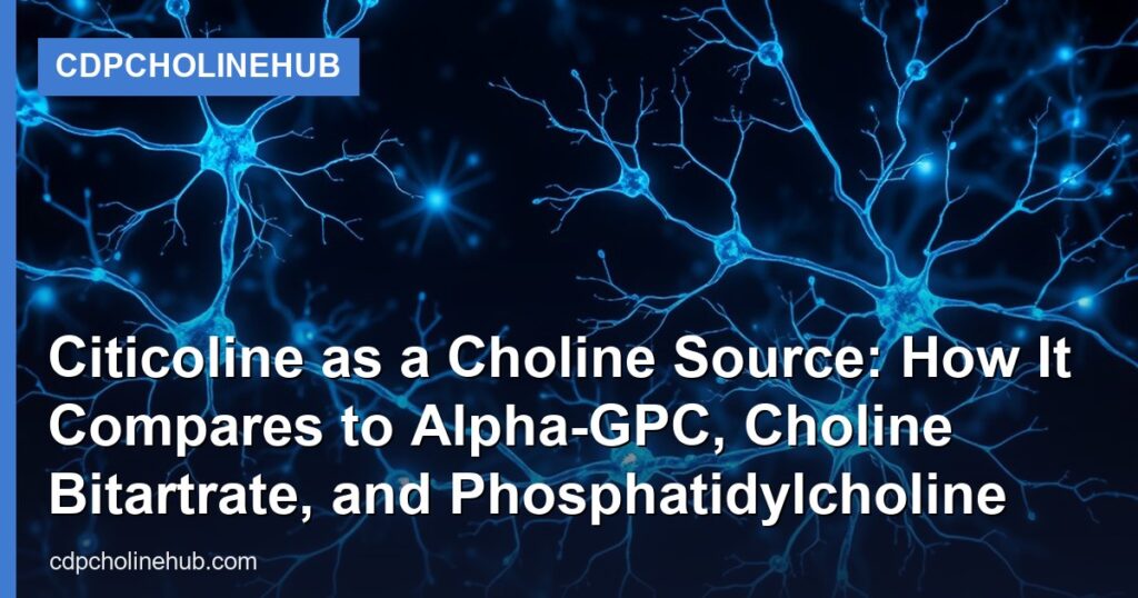 Citicoline as a Choline Source: How It Compares to Alpha-GPC, Choline Bitartrate, and Phosphatidylcholine - CDPCholineHub