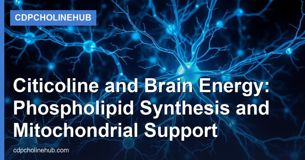 Citicoline and Brain Energy: Phospholipid Synthesis and Mitochondrial Support - CDPCholineHub