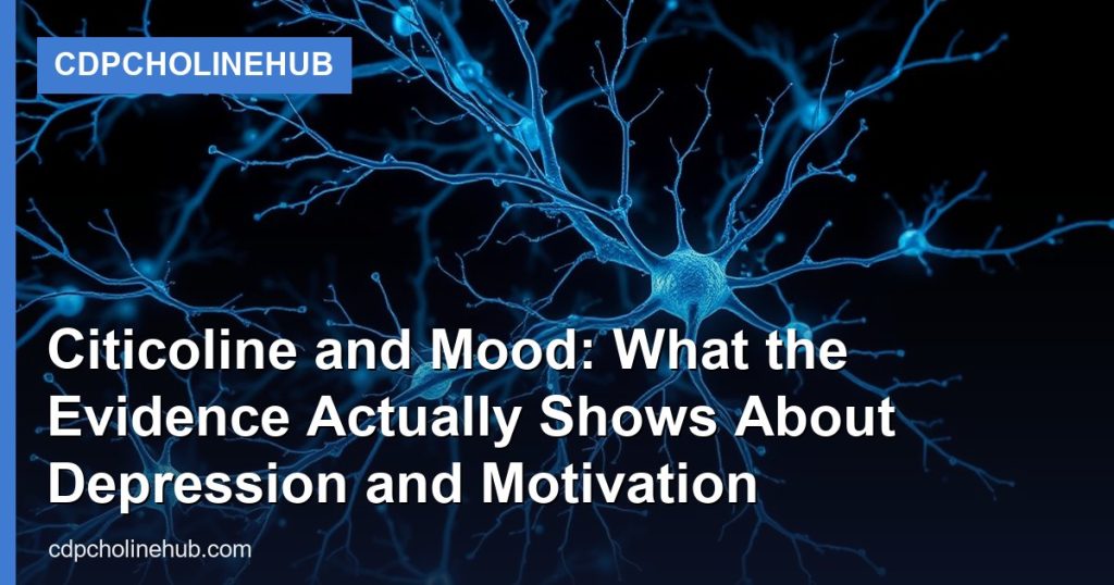Citicoline and Mood: What the Evidence Actually Shows About Depression and Motivation - CDPCholineHub