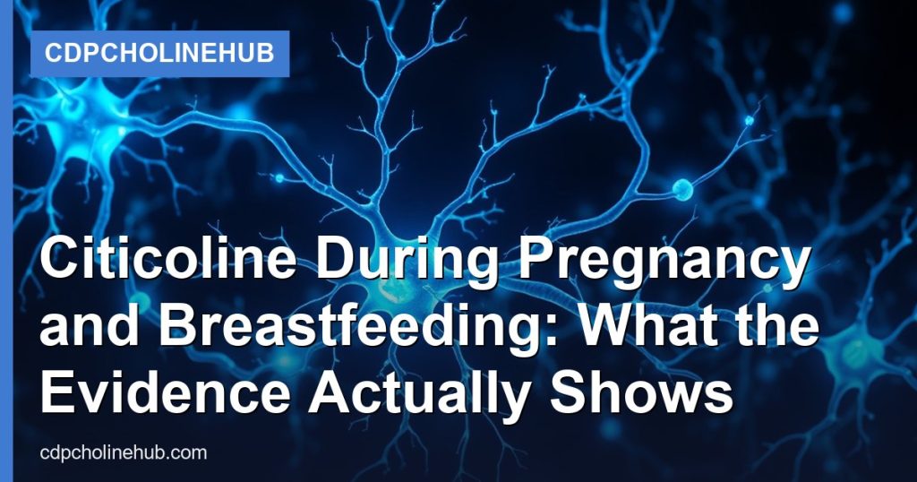 Citicoline During Pregnancy and Breastfeeding: What the Evidence Actually Shows - CDPCholineHub