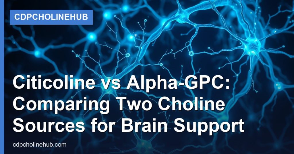 Citicoline vs Alpha-GPC: Comparing Two Choline Sources for Brain Support - CDPCholineHub