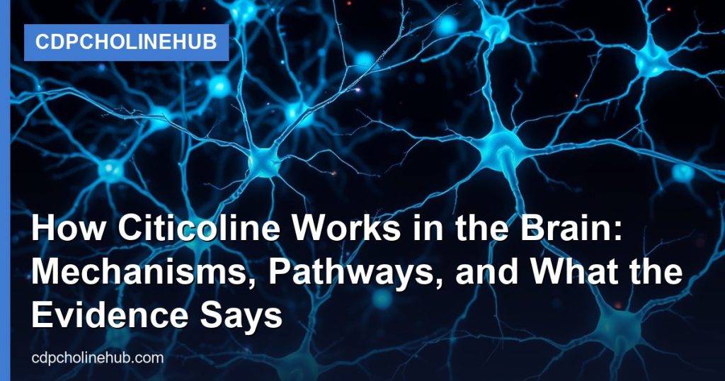 How Citicoline Works in the Brain: Mechanisms, Pathways, and What the Evidence Says - CDPCholineHub