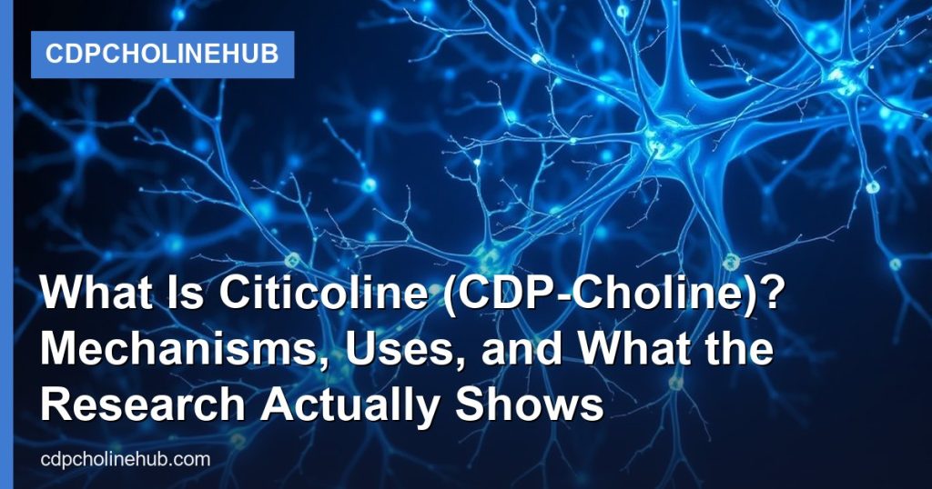 What Is Citicoline (CDP-Choline)? Mechanisms, Uses, and What the Research Actually Shows - CDPCholineHub