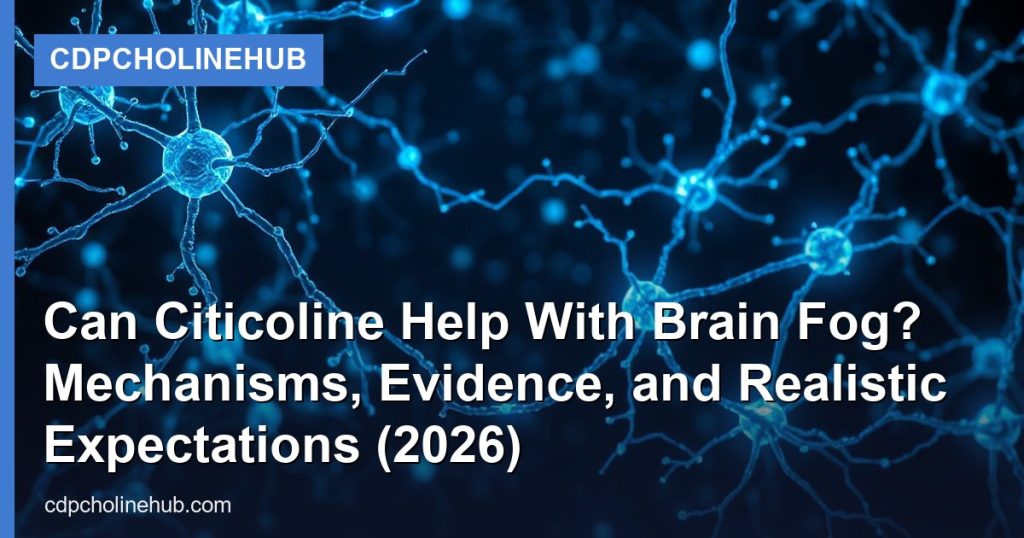 Can Citicoline Help With Brain Fog? Mechanisms, Evidence, and Realistic Expectations (2026) - CDPCholineHub