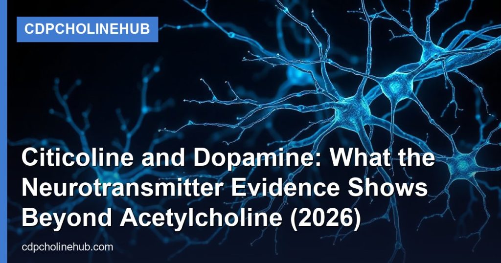 Citicoline and Dopamine: What the Neurotransmitter Evidence Shows Beyond Acetylcholine (2026) - CDPCholineHub
