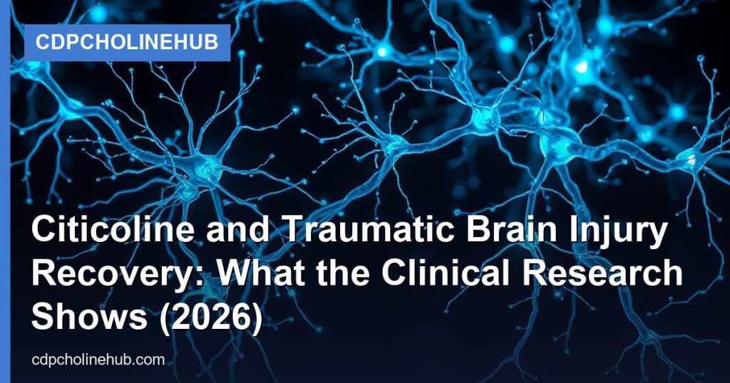 Citicoline and Traumatic Brain Injury Recovery: What the Clinical Research Shows (2026) - CDPCholineHub