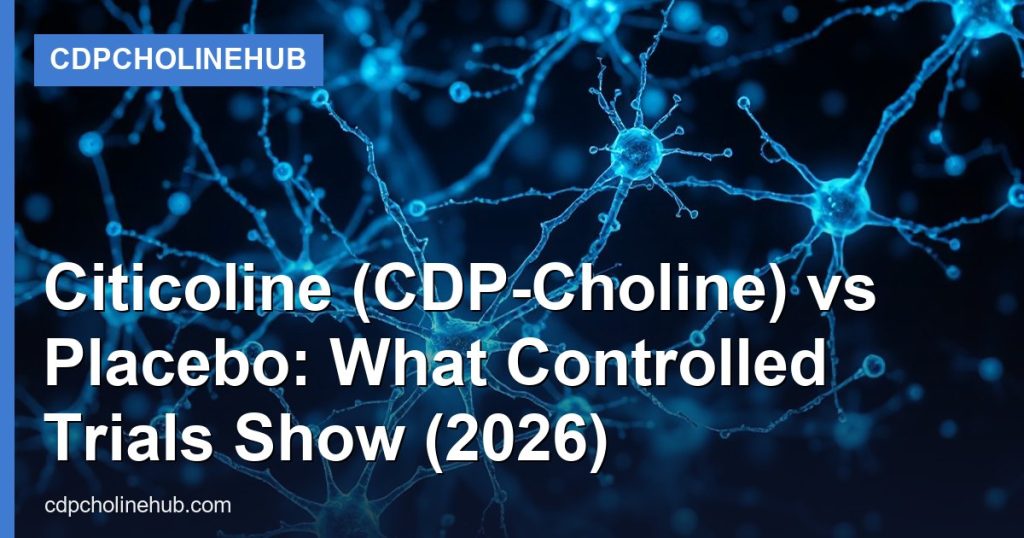 Citicoline (CDP-Choline) vs Placebo: What Controlled Trials Show (2026) - CDPCholineHub