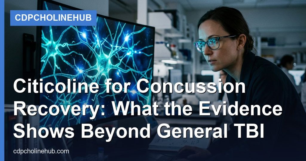 Citicoline for Concussion Recovery: What the Evidence Shows Beyond General TBI - CDPCholineHub