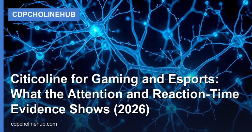 Citicoline for Gaming and Esports: What the Attention and Reaction-Time Evidence Shows (2026) - CDPCholineHub