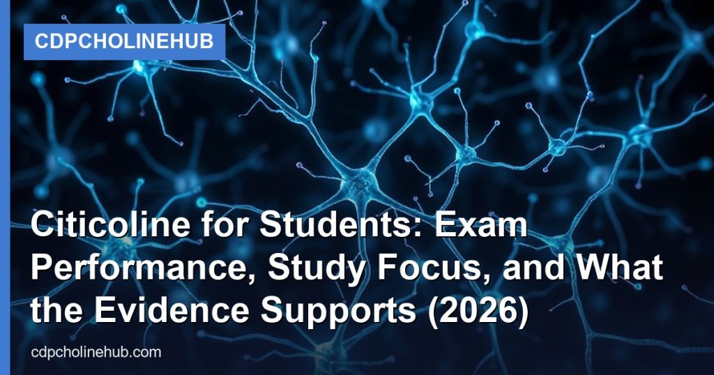 Citicoline for Students: Exam Performance, Study Focus, and What the Evidence Supports (2026) - CDPCholineHub