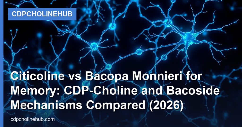 Citicoline vs Bacopa Monnieri for Memory: CDP-Choline and Bacoside Mechanisms Compared (2026) - CDPCholineHub