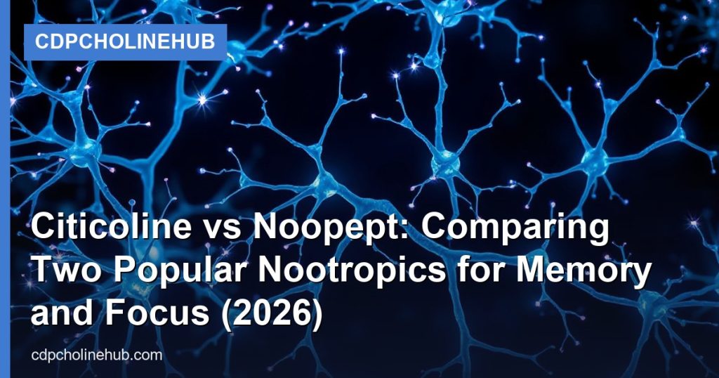 Citicoline vs Noopept: Comparing Two Popular Nootropics for Memory and Focus (2026) - CDPCholineHub