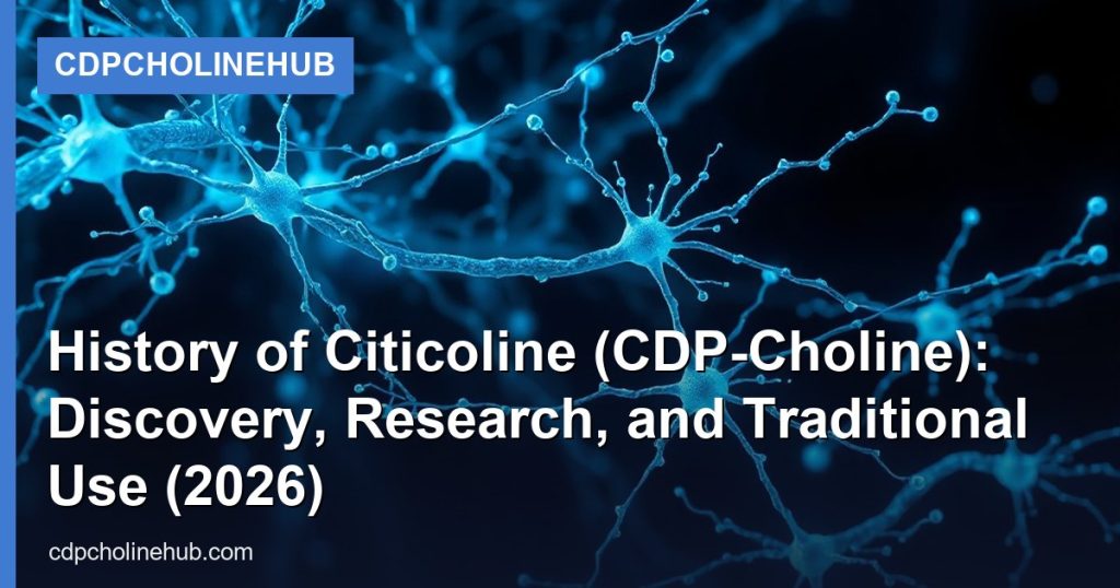 History of Citicoline (CDP-Choline): Discovery, Research, and Traditional Use (2026) - CDPCholineHub